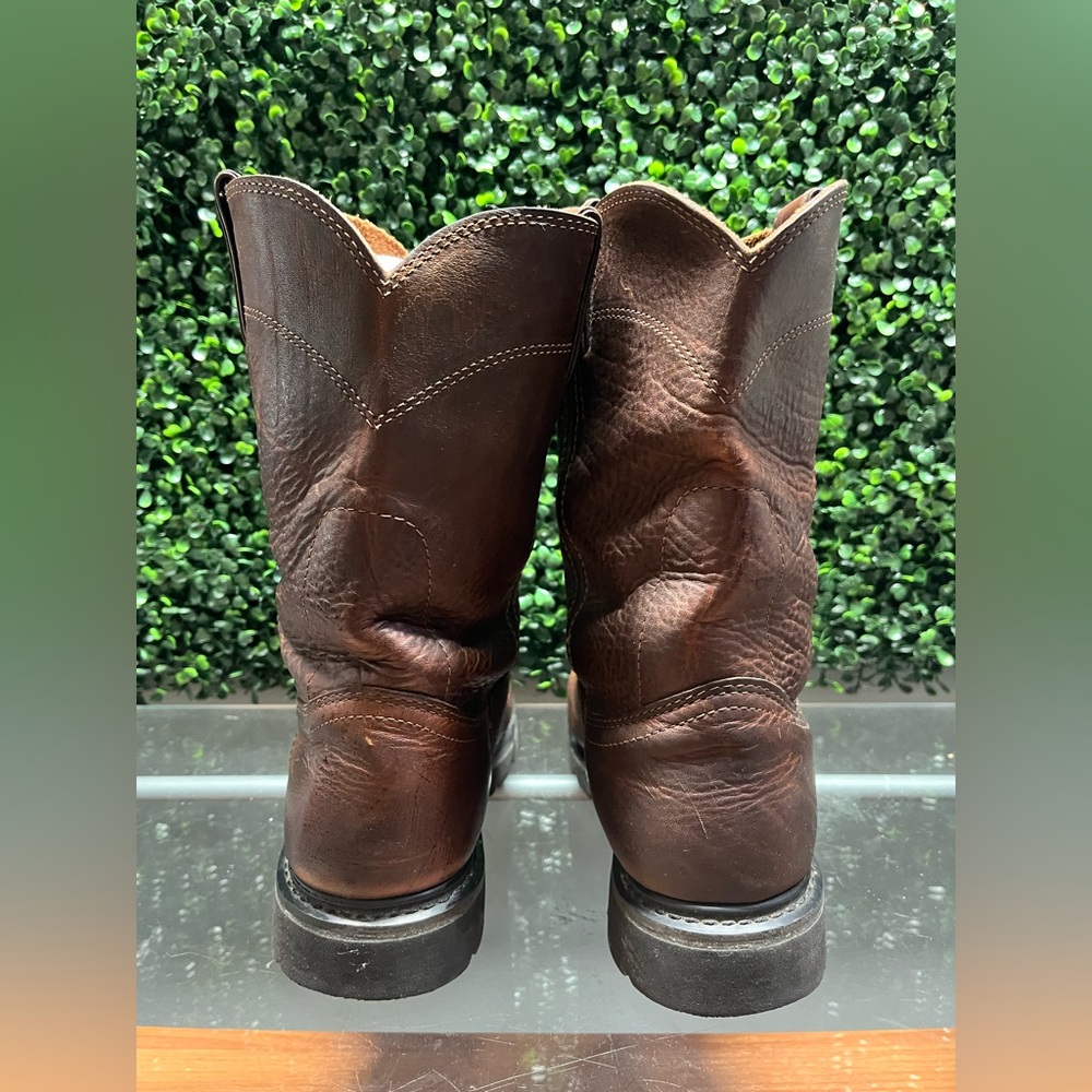 Justin Boots Dark Brown Men's Boots - Picture 4 of 9